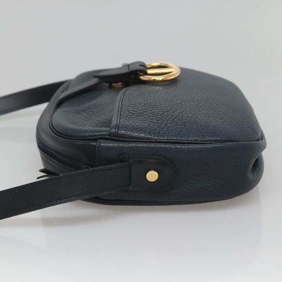 DIOR Shoulder Bag Leather Navy Gold - Picture 5 of 12